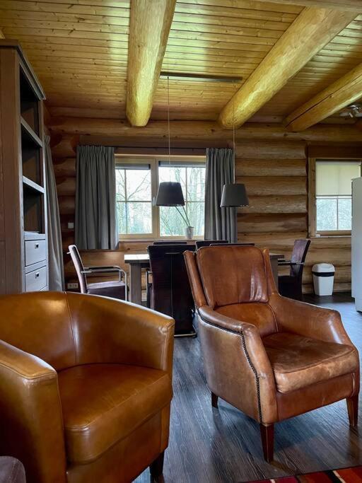 Unieke Houten Villa Met Sauna In Twente - 6P Den Ham エクステリア 写真
