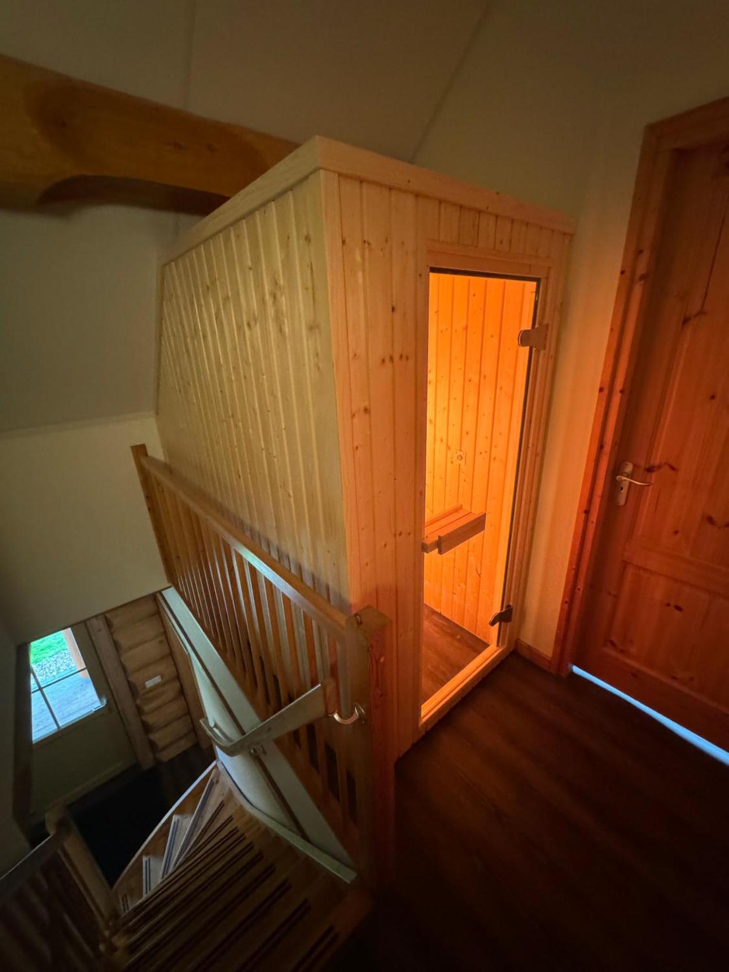 Unieke Houten Villa Met Sauna In Twente - 6P Den Ham エクステリア 写真