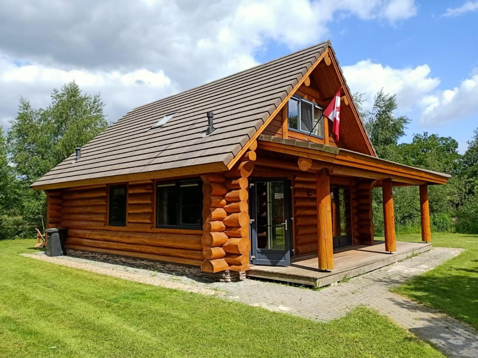 Unieke Houten Villa Met Sauna In Twente - 6P Den Ham エクステリア 写真